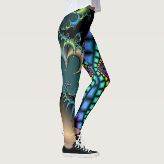Leggings Fractale rompue impressionnante (Droite)