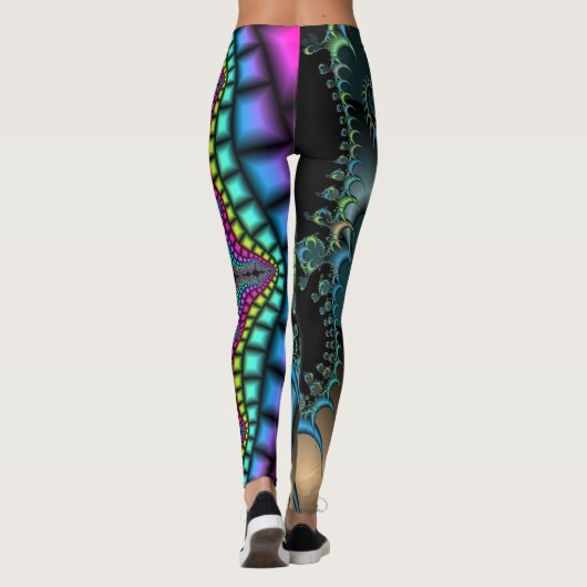 Leggings Fractale rompue impressionnante (Dos)