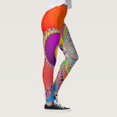 Leggings Fractale spirale colorée (Droite)