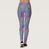 Leggings fractales abstraites (Dos)