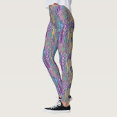 Leggings fractales abstraites (Gauche)