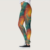 Leggings fractales ardents (Gauche)