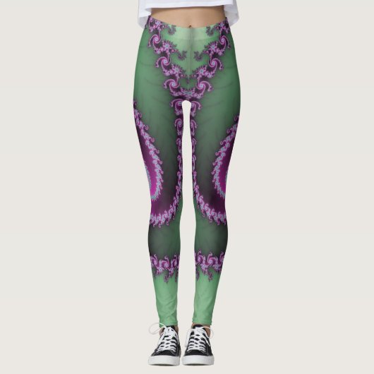 Leggings fractaux ~ Mandelbrot ~ Fibonacci ~ * ~ (Devant)