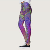 Leggings fractés néon (Gauche)
