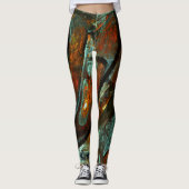 Leggings Fractionner l'art Abstrait (Devant)