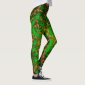 Leggings fractionnés de Grunge Vert (Droite)
