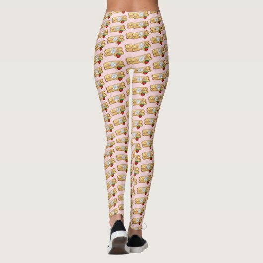 Leggings Fraise Banana Crêpe Crêpe Crêpe Crêpe Cuisine Fran (Dos)