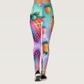 Leggings Fraise colorée (Dos)