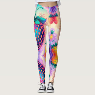 Leggings Fraise colorée
