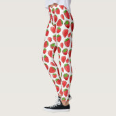 Leggings Fraise d'aquarelle (Gauche)
