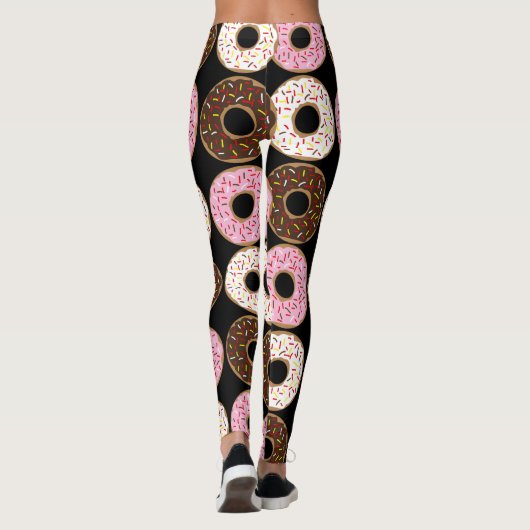 Leggings fraise lait chocolat beignets de beignets (Dos)