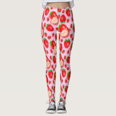 Leggings Fraise rose (Devant)
