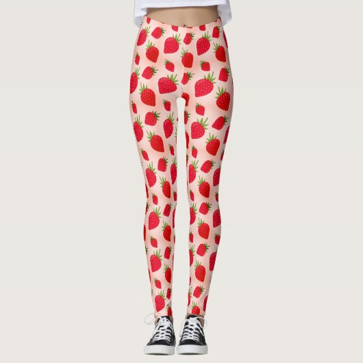 Leggings Fraise vintage (Devant)