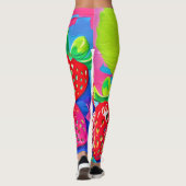Leggings Fraises Pop Art (Dos)