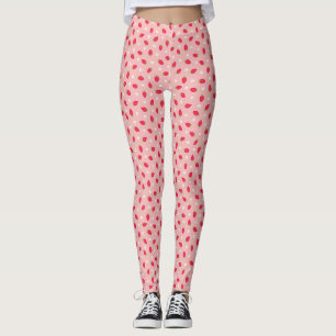 Leggings Fraises Roses d'Été