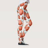 Leggings Fraises rouges Arrière - plan blanc sans joint (Droite)