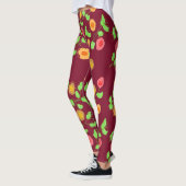 Leggings Framboise À Floral (Gauche)