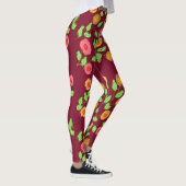 Leggings Framboise À Floral (Droite)