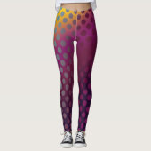 Leggings Framboise d'or des Pois de fruits Ombre Passion (Devant)