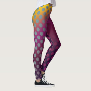 Leggings Framboise d'or des Pois de fruits Ombre Passion
