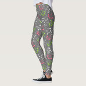 Leggings Framboise multicolore simple motif rétro années 6 (Gauche)