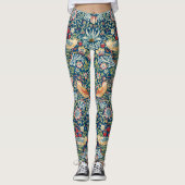 Leggings Frameur de fraises - Conception de William Morris (Devant)