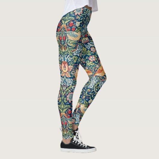 Leggings Frameur de fraises - Conception de William Morris (Droite)