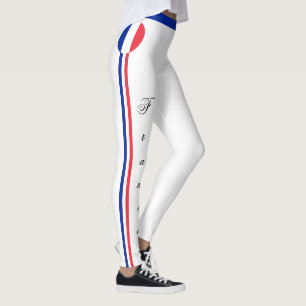 Leggings France & France Drapeau mode Voyage/Sport