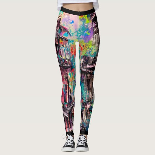Leggings Franse kwartaal (Voorkant)