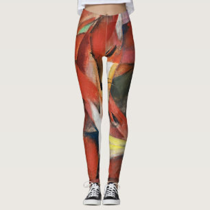 Leggings Franz Marc Célèbre Peinture Les Renards (1913)