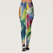 Leggings Franz Marc Célèbre peinture Petites chèvres de mon (Dos)