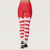 Leggings Frappes et points elfes de Noël (Dos)