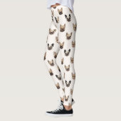 Leggings French Bulldog Cute Dog Lover Pattern (Gauche)