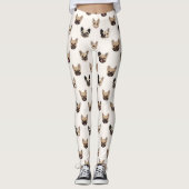 Leggings French Bulldog Cute Dog Lover Pattern (Devant)