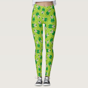 Leggings Frenchie mignon chanceux le jour de St Patrick