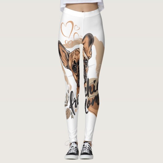Leggings Frenchie Mom (Devant)