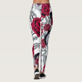 Leggings Frida Kahlo  and roses  (Dos)
