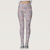 Leggings FRIENDS™ | Purple Icon Pattern (Devant)