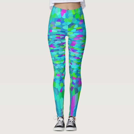 Leggings Fringe Confetti Blues (Devant)