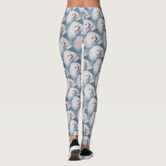 LEGGINGS FRISE DOUX DU BLANC BICHON (Dos)