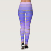 Leggings frisés violet doré (Dos)