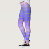 Leggings frisés violet doré (Gauche)