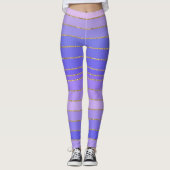 Leggings frisés violet doré (Devant)