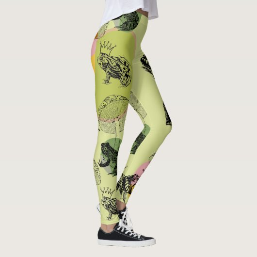 Leggings Frogcore et champignons Aesthétique (Droite)