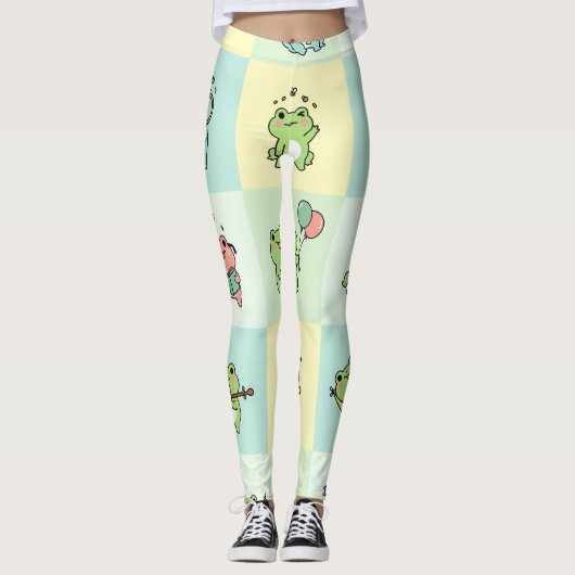 Leggings Frogs with Tiny Hobbies (Devant)