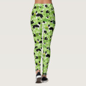 Leggings Frontale de la Saint Patrick Collie Motif (Dos)