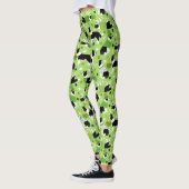 Leggings Frontale de la Saint Patrick Collie Motif (Gauche)