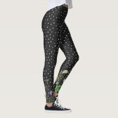 Leggings Frontière fleur sauvage Pois (Droite)