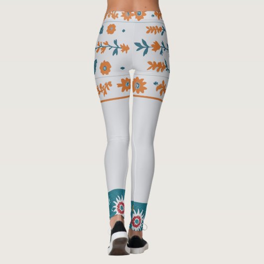 Leggings Frontière florale (Dos)