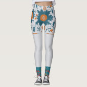 Leggings Frontière florale (Devant)